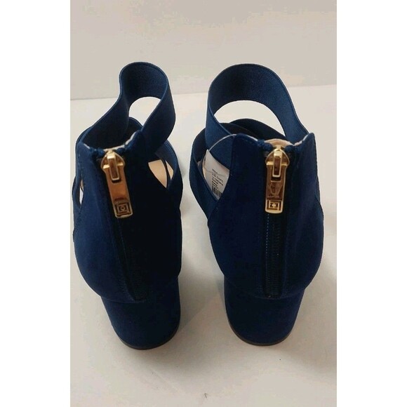 Liz Claiborne Women's Size 10 Emmah Heeled Sandals 10M Navy Blue Strappy - Picture 8 of 14